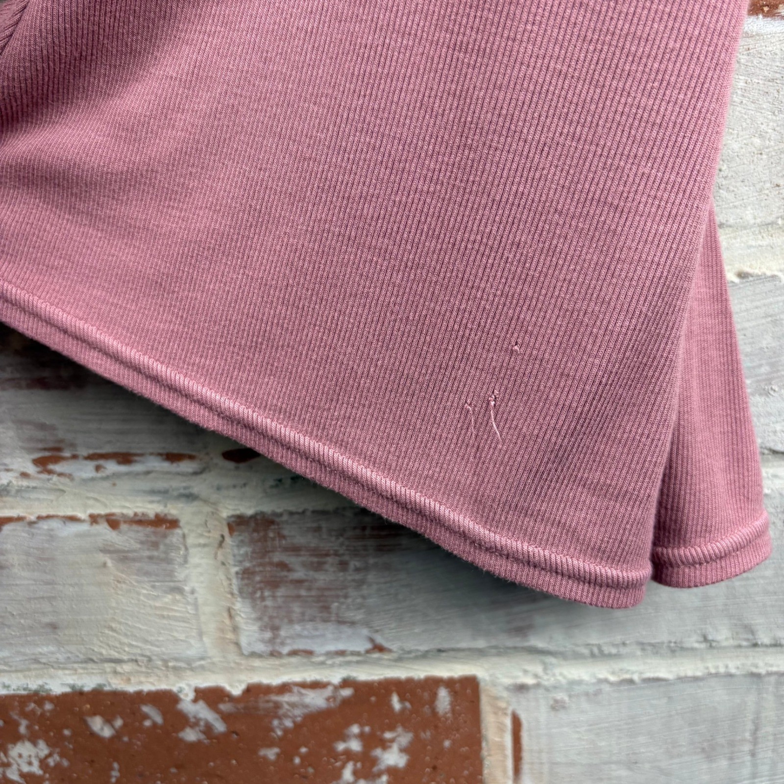 Free People Mauve Ribbed Knit Bell Bottom Flare Pants Size Small Boho 70s Retro