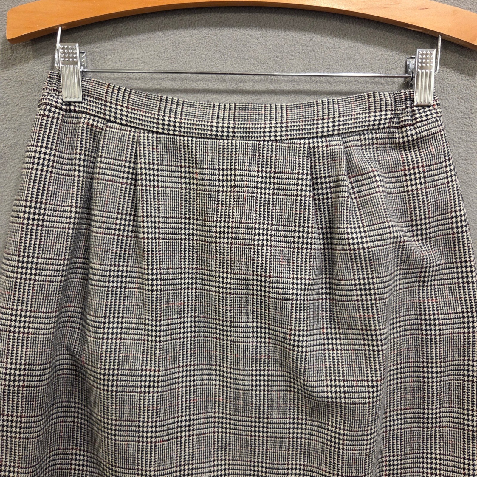 Vintage Gilmor Glen Check Plaid Pencil Skirt Women Size 10 Dark Academia Preppy