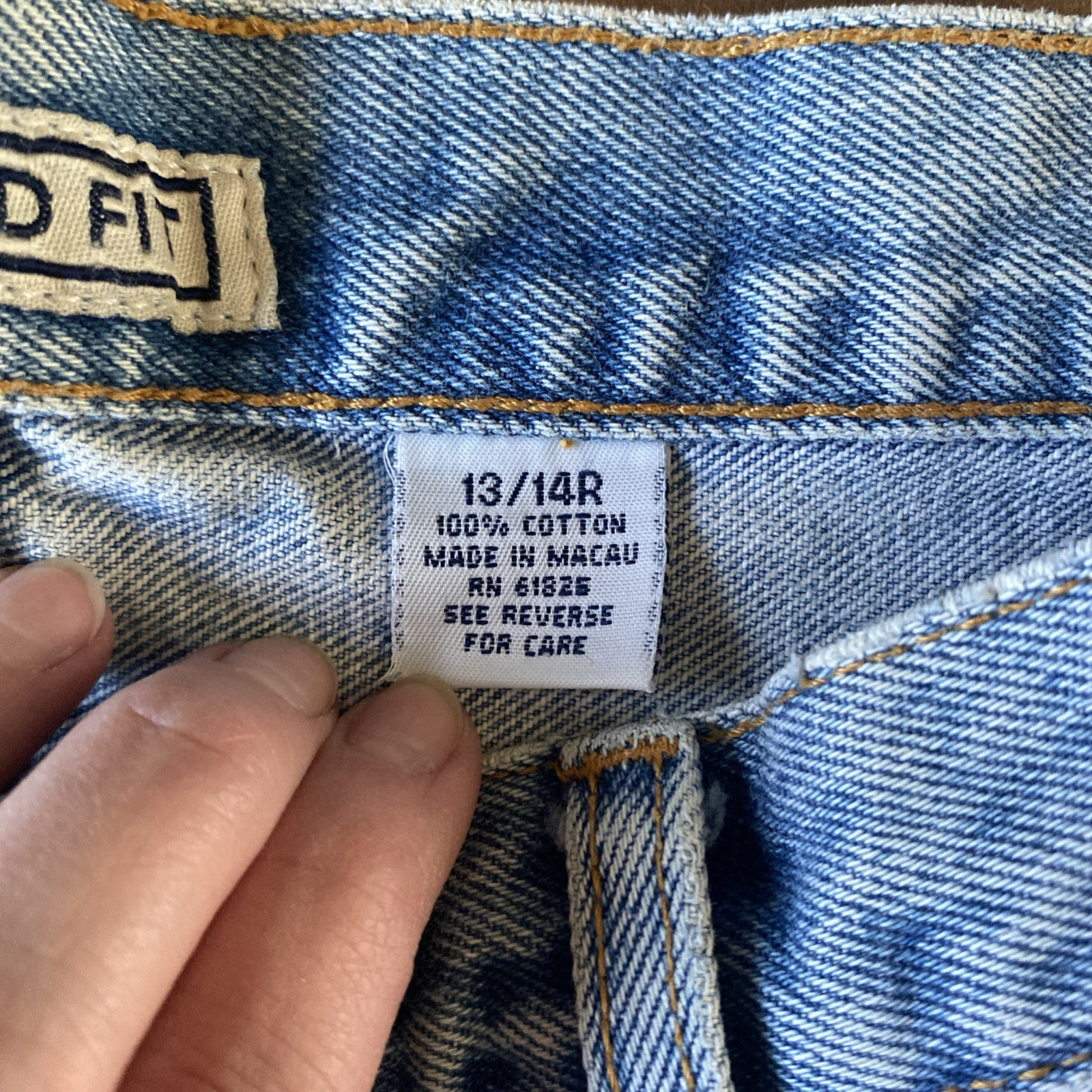 VTG NUOVO County Seat Mom Jean 100% Cotton Denim Women Size 13/14R High Waist