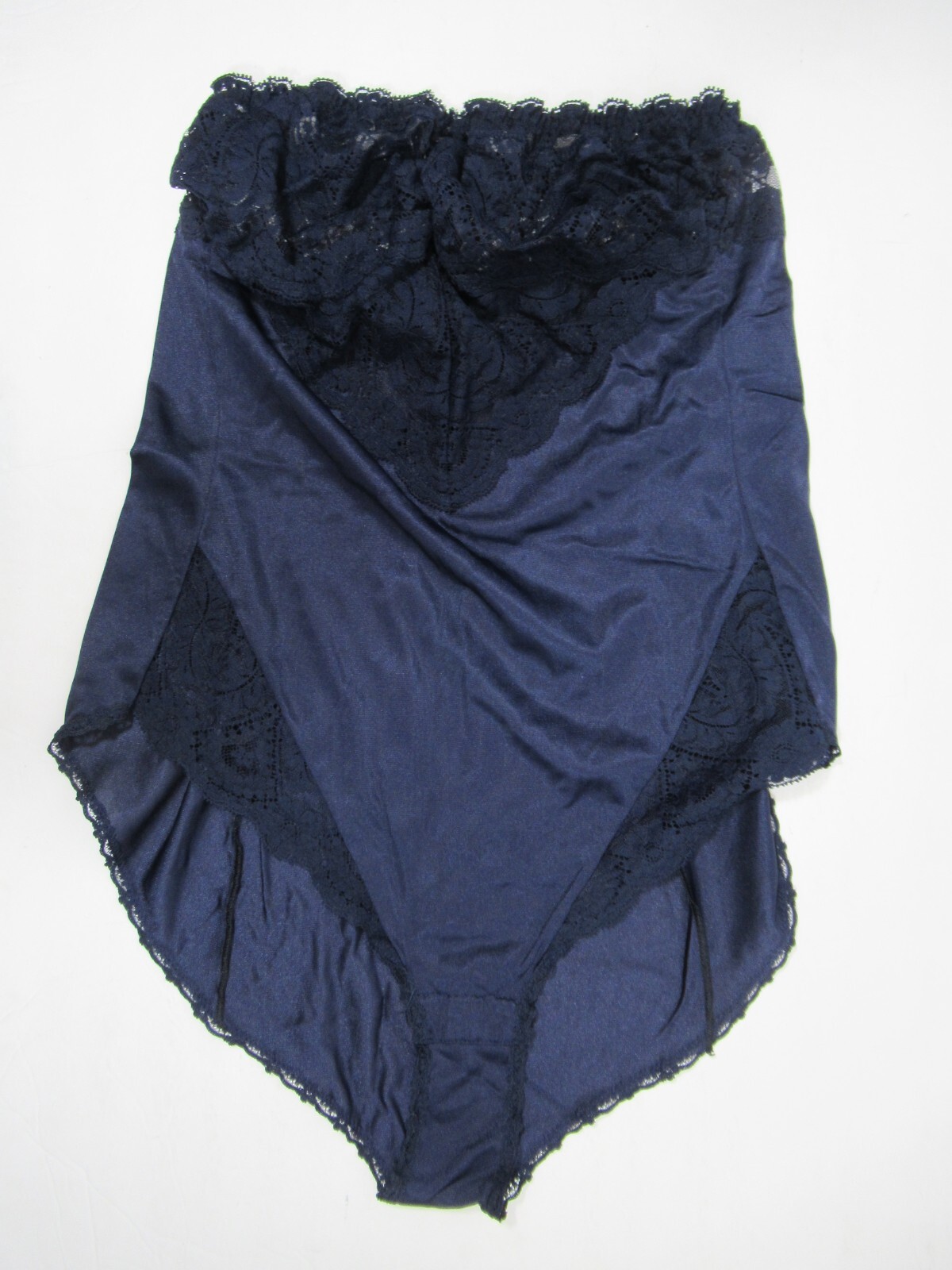 Vintage Vassarette Frilly Lace & Satin Strapless Teddy Size 34 Bodysuit Romper