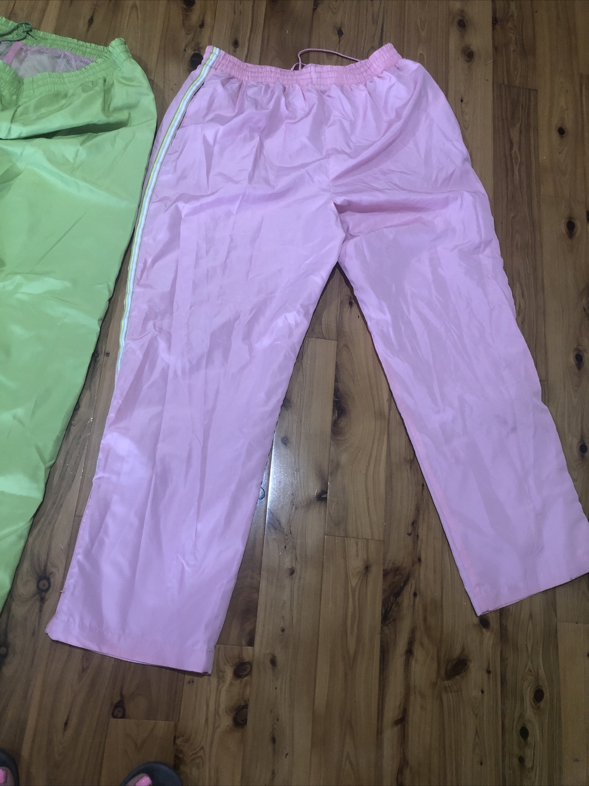 NEW Vtg Studio Works Windbreaker Nylon Jogging TRACK SUIT Jacket Pants Womens L