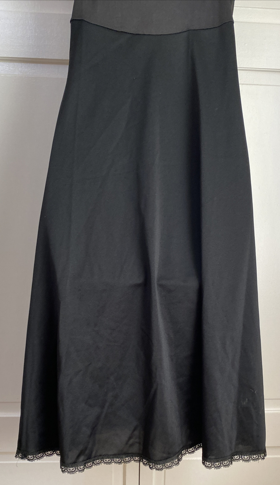 Vintage ShadowLine Women’s Black Full Slip Size 34 Tall – 34T SHIPS FREE