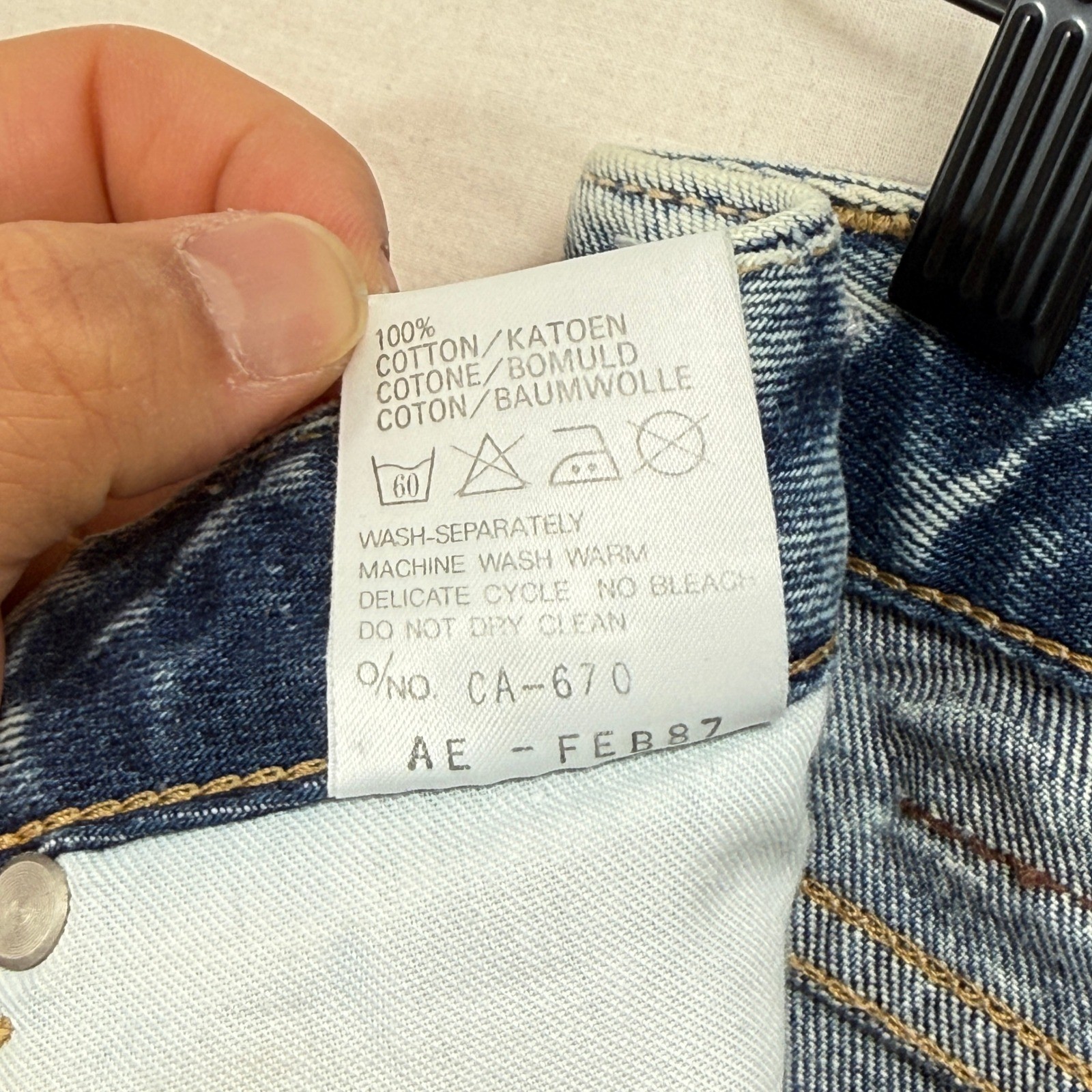 Edwin Tokyo Jeans London Slim Women 26 Blue Acid Wash High Rise Vintage Japan