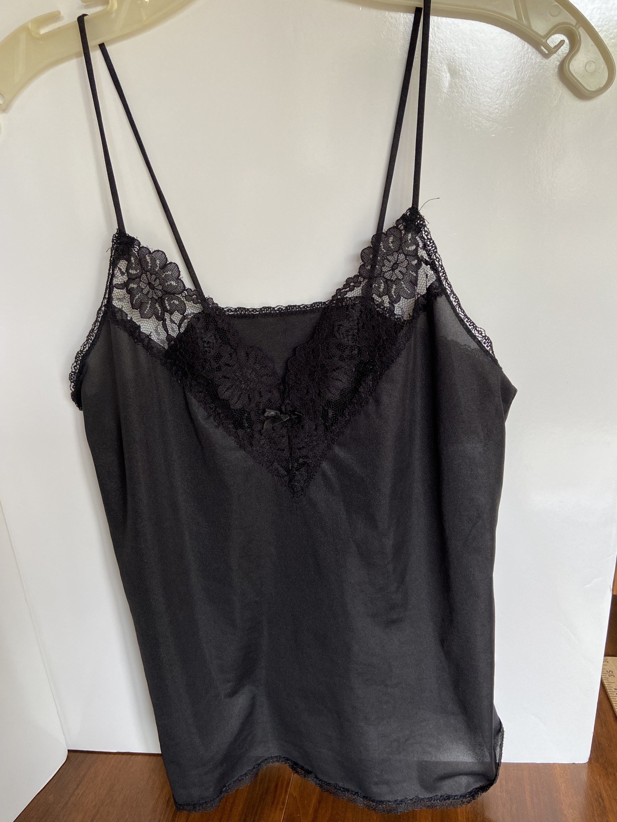 Black Camisole Private Treasures by Avon Size Small (8-10) 100% Nylon