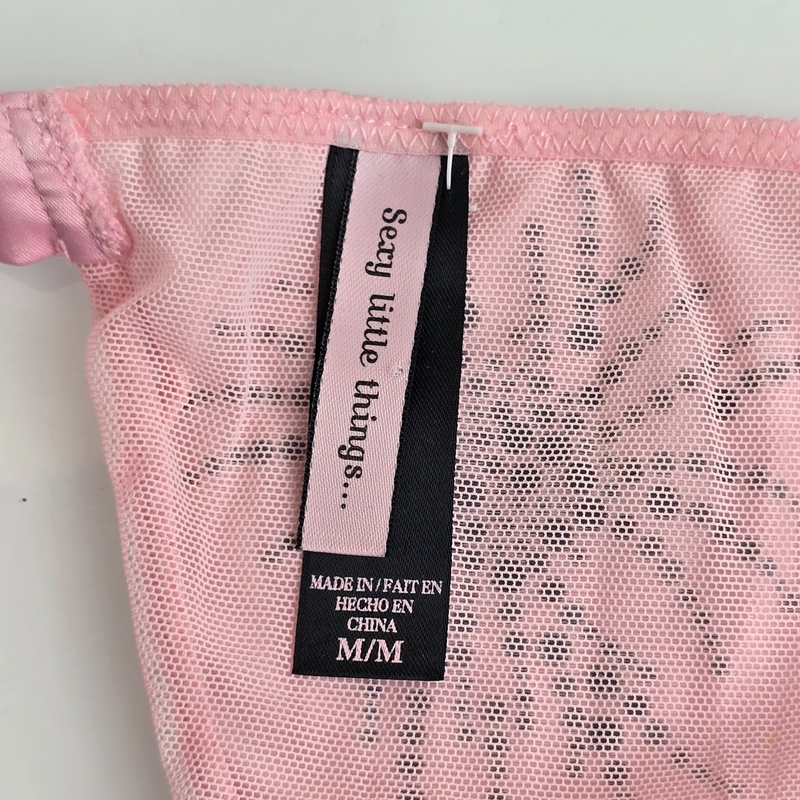 VTG 2011 Victoria’s Secret Sexy Little Things Bling satin Thong Panties Firework