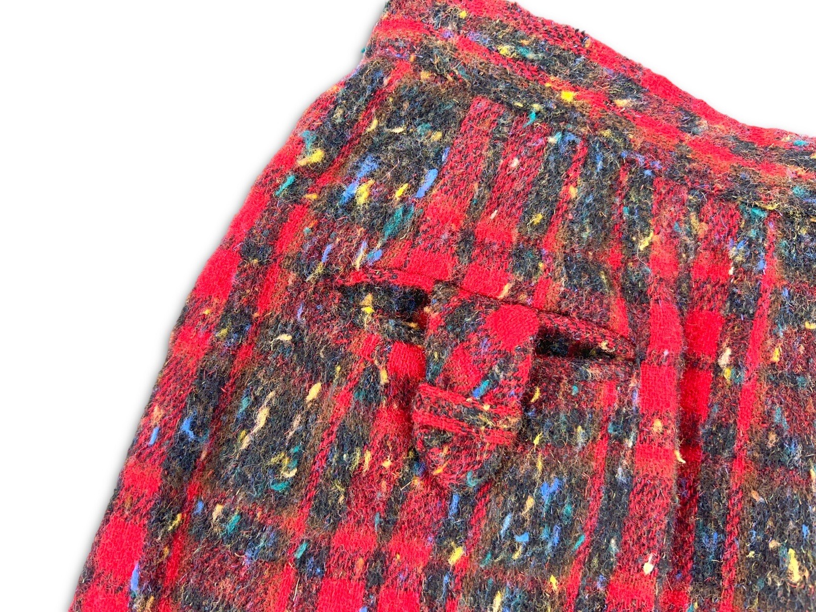Vintage Century Boston Skirt Womens Tweed Wool Blend A Line Midi Ladies 24”