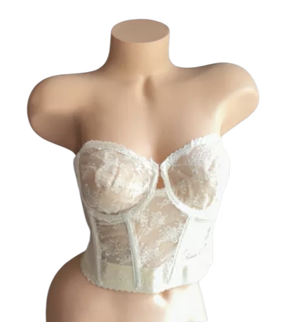 Backless by Young Smoothie Bra The Strouse Adler Co Nylon Bustier Brassiere 36B
