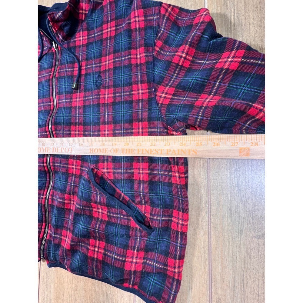 Vintage Liz&co reversible red plaid jacket. Size lg.