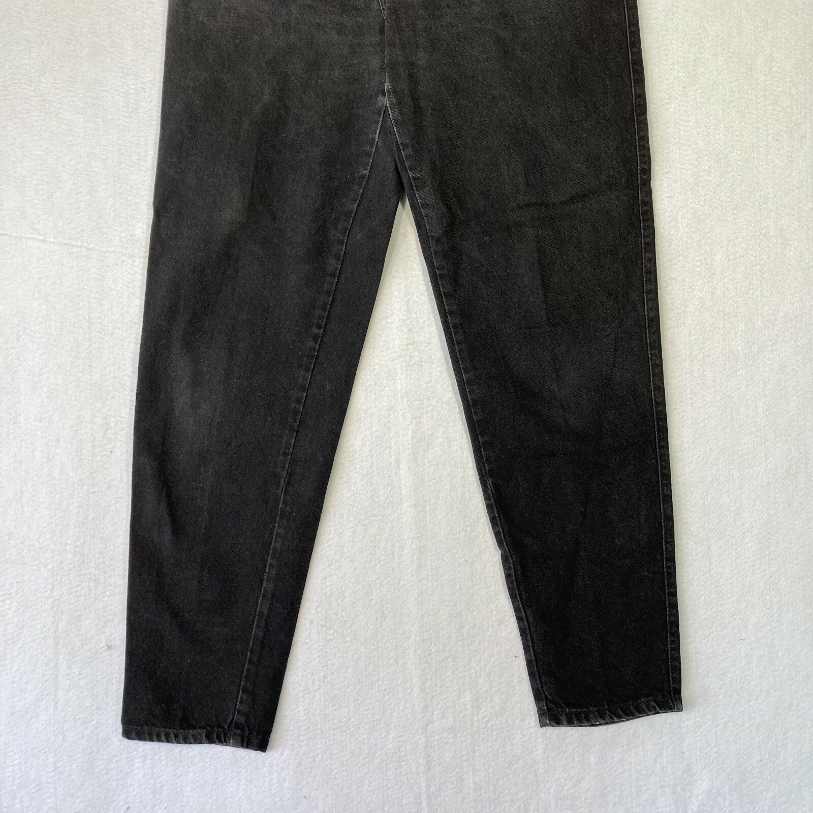 Vintage Mom Jeans Faded Black High Rise Tapered 30×33 Denim Faded Glory Pants