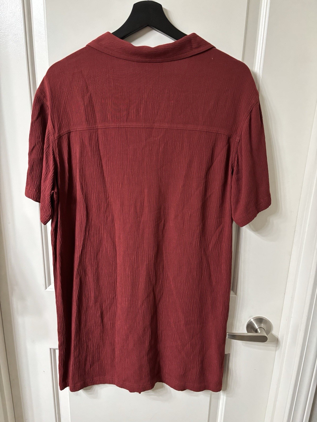 Vintage Carole Little Sport Made In USA Red Button Up Long Blouse/Dress Sz M