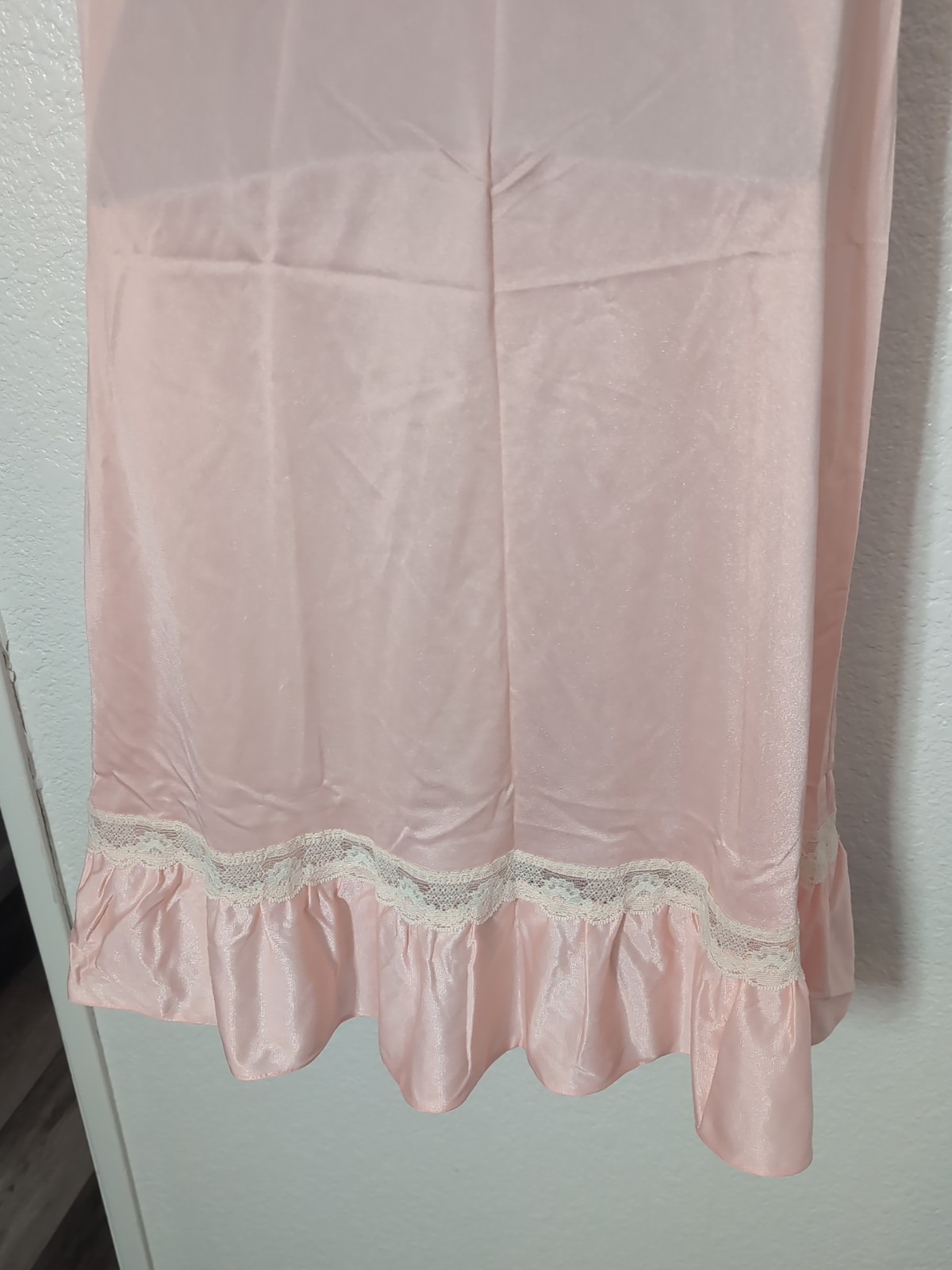 Vintage Natalie Creations Nightgown Nylon Lace Size Medium