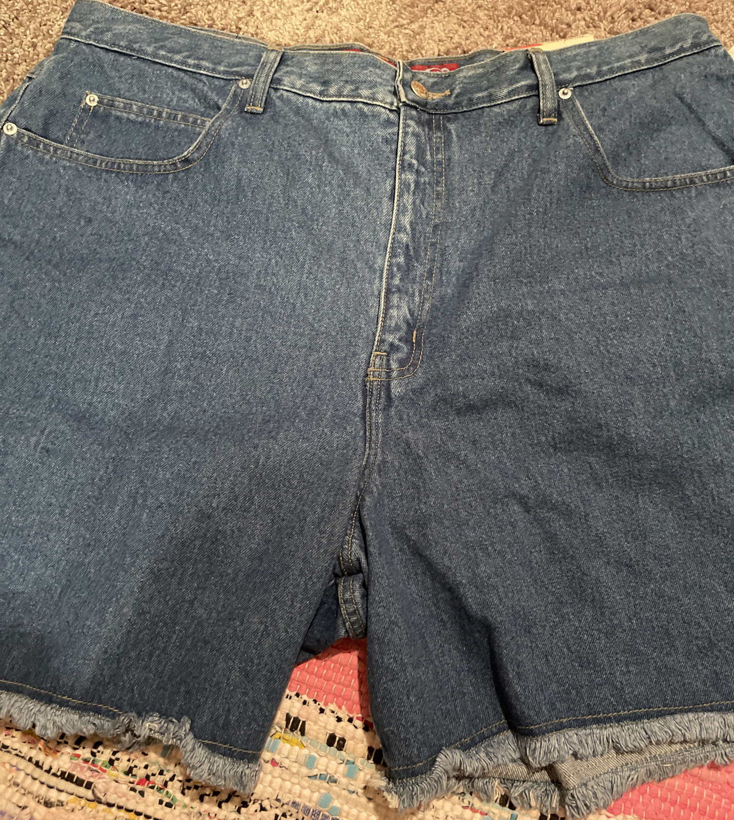 VTG 80s 90s No Excuses Femme Fatale Womens 38/24 Denim Jean Shorts NWT DEADSTOCK