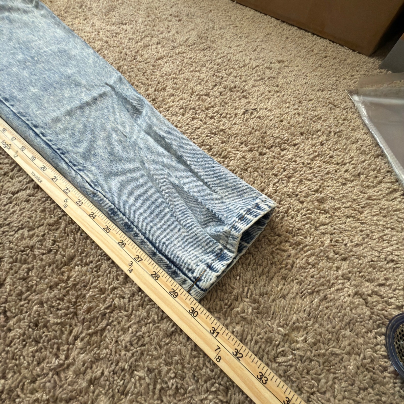Bonjour Paris Vintage 80s Acid Wash High Waist Tapered 27×30 Made in USA AA02