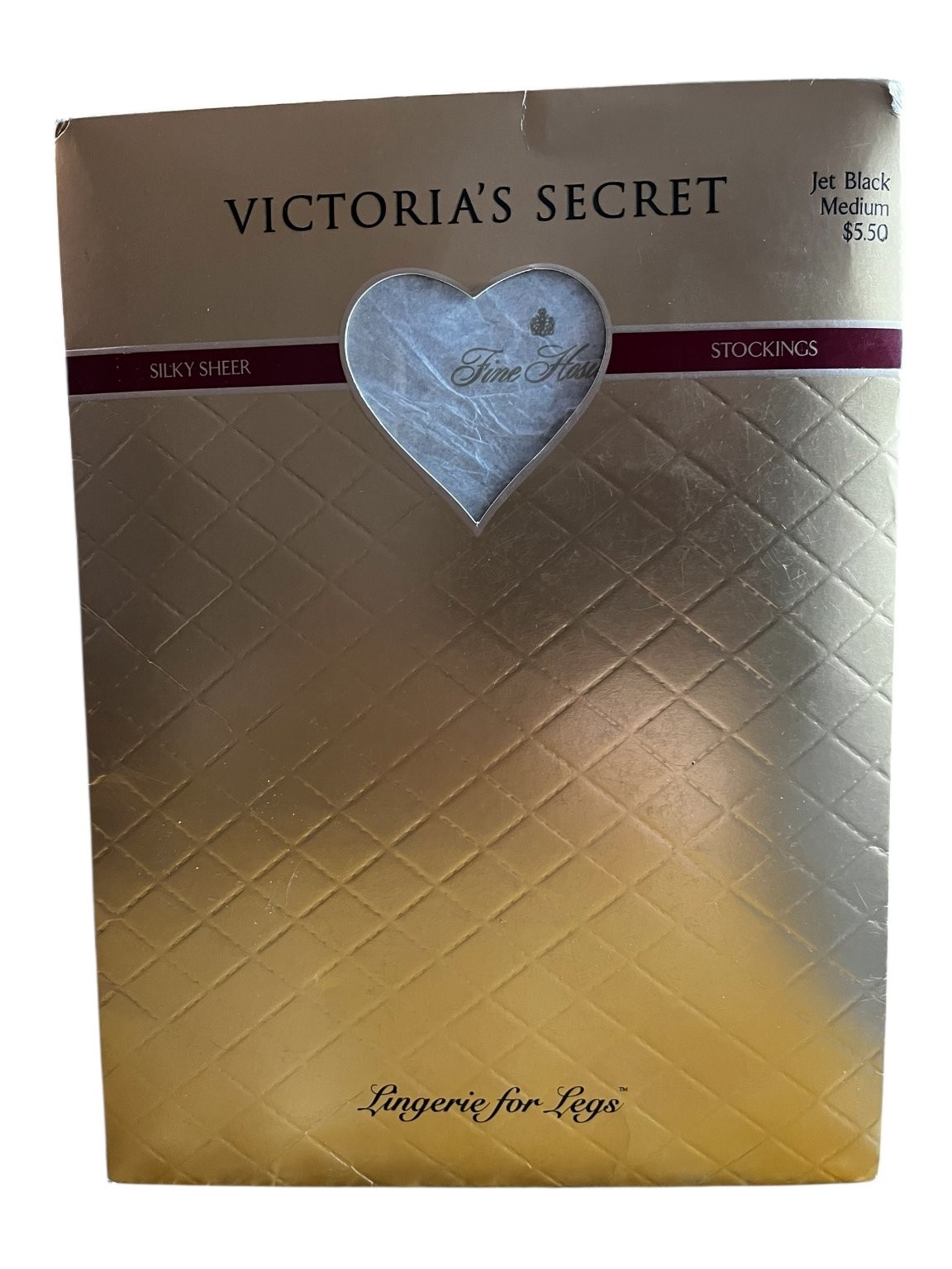 Victoria’s Secret Lingerie for Legs Silky Sheer Stockings Jet Black M (Opened)