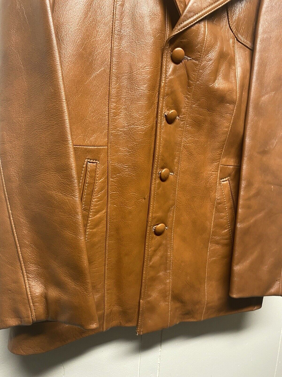 Vintage Leathers by Jeffery Jacket Size Women’s 44 Brown Leather 1990s