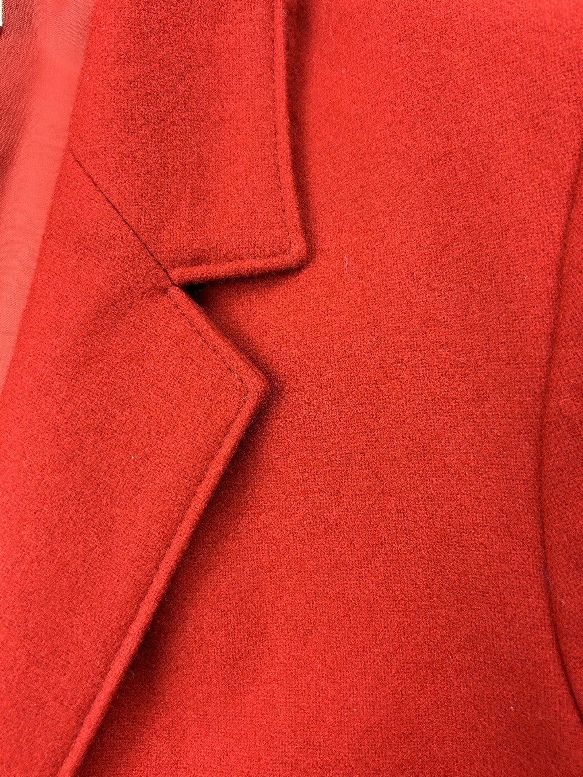 VTG 80s Women’s Blazer Red Size 10 USA Made Wool Blend Tailored Retro Classic