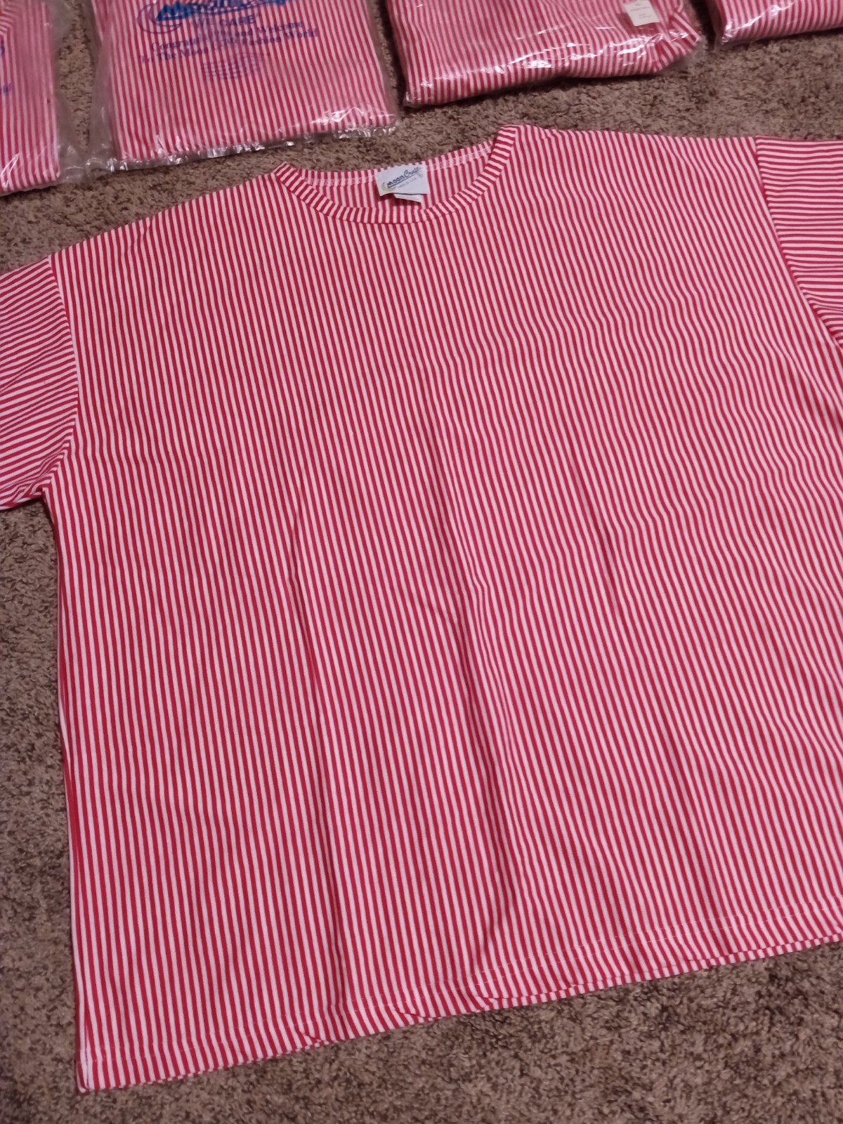 Lot Of 13 Vtg Mooncraft Made In U.S.A. 90s Striped Shirt Women’s SIZE M/L 14-22