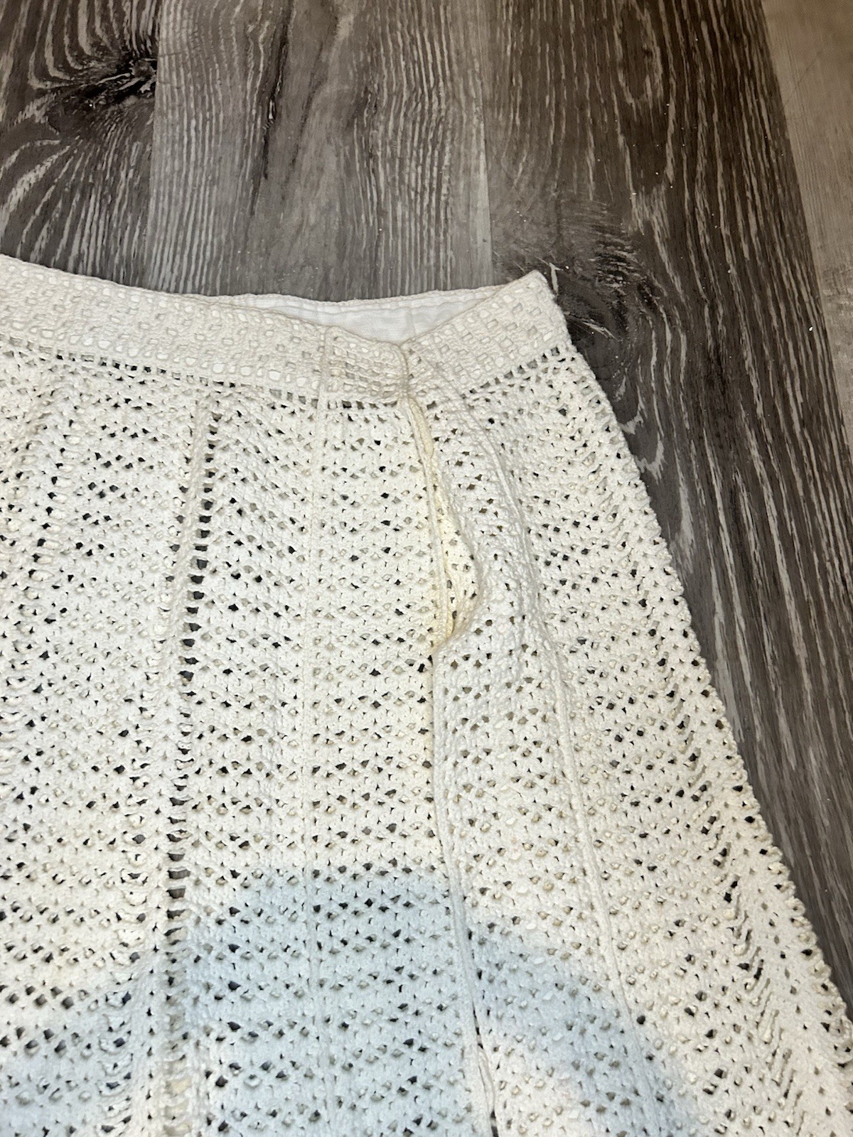 Young Ladies Vintage Crochet Over Skirt. Handmade. Lovely Piece. XS/S