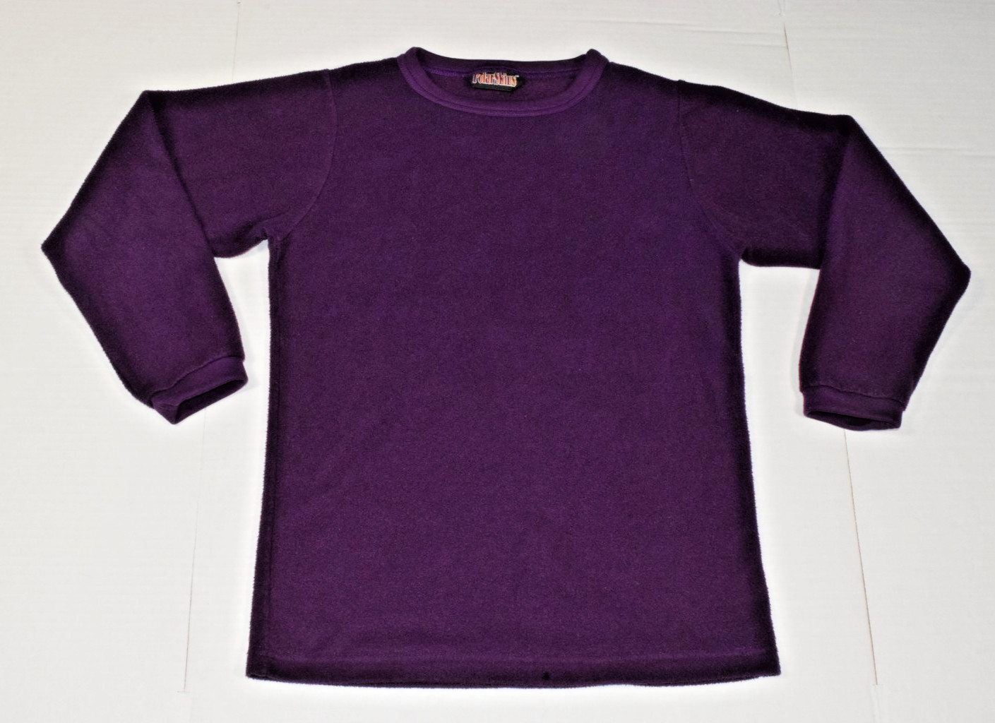 Vintage PolarSkins Fleece Sweatshirt Size S 90s Eggplant Purple Classic Fit Warm