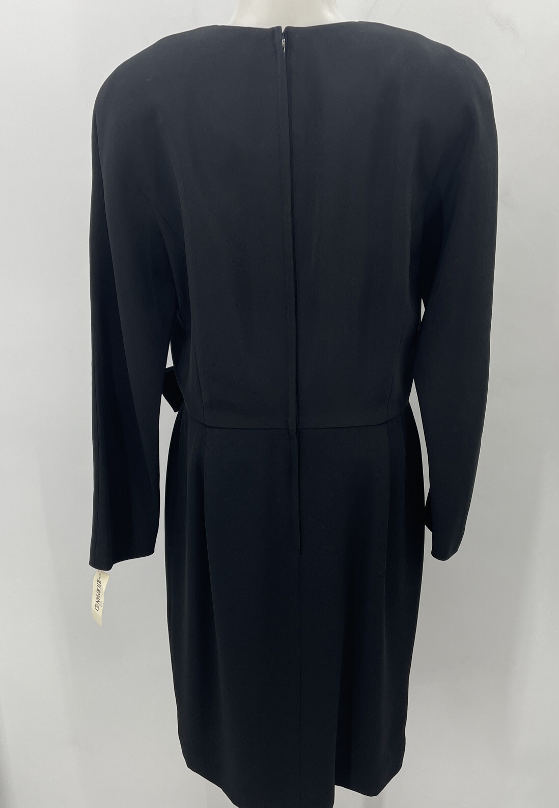 Vintage Scaasi Black Dress Bow Evening Cocktail Formal New W/ Tags! B Forman Co
