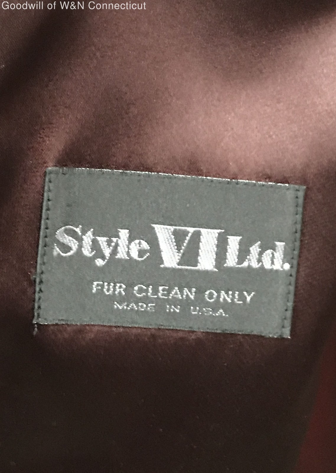 Vintage 80s Style VII Ltd Women’s Brown Striped Faux Fur Coat Made in USA