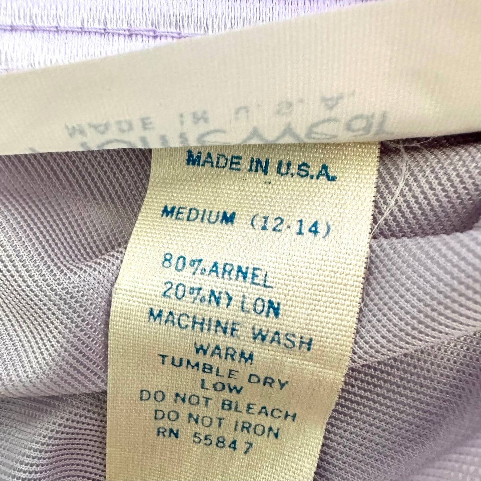 Vintage NWT At HomeWear M Robe Pockets Lavender Satin Floor Length Long Maxi USA