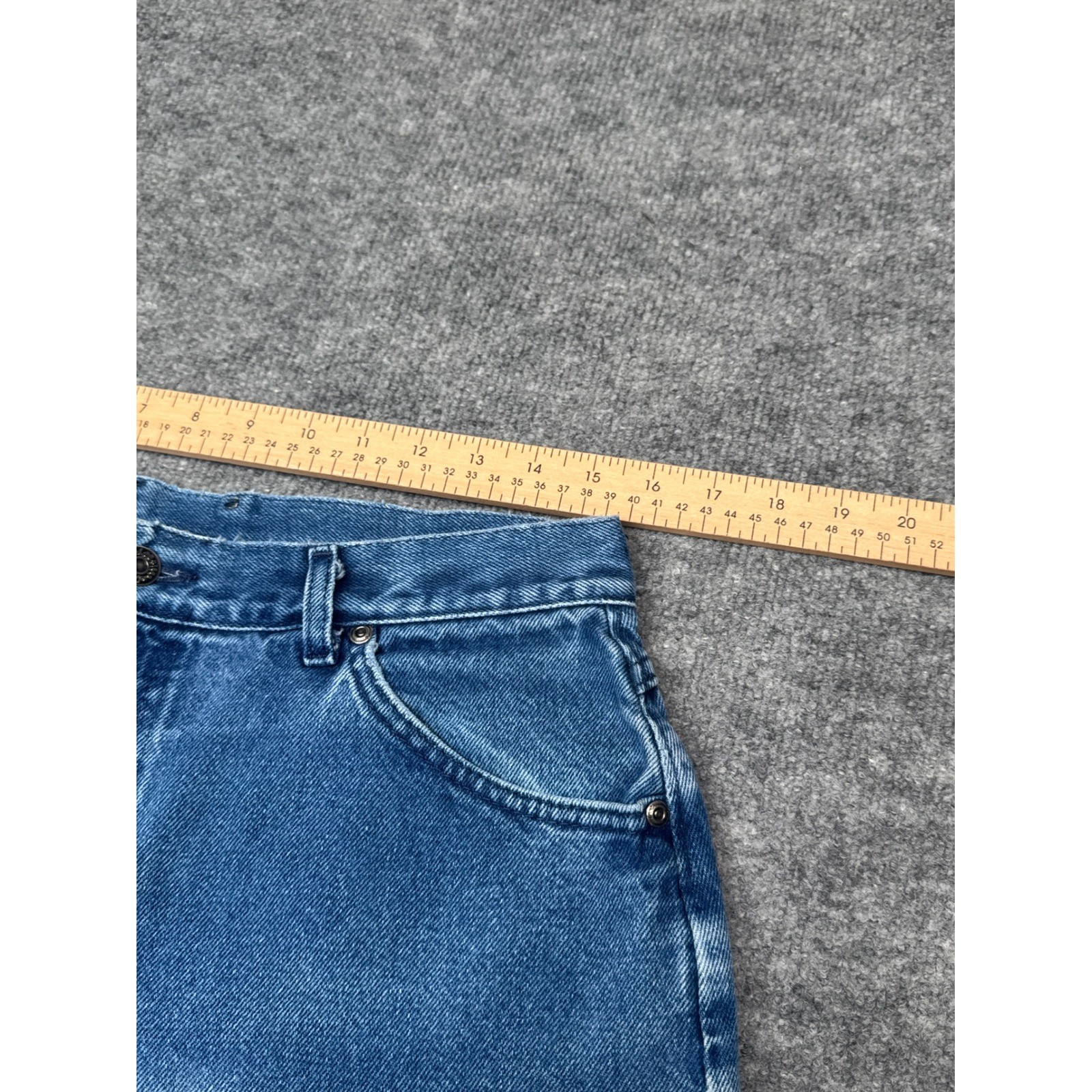 Vintage Lee Womens Jeans Size 16 Petite High Rise Tapered Denim USA