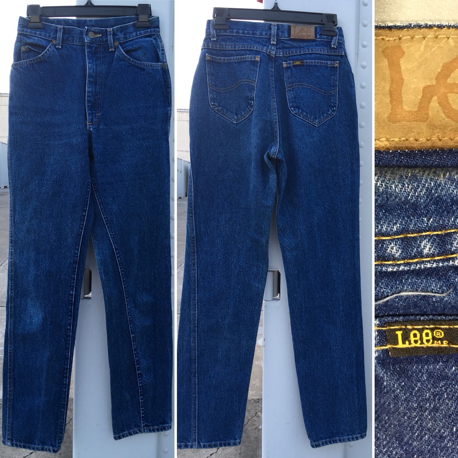 Vintage Lee Jeans High Waist Made In USA 8 Med 26 1/2” Waist Lee Riders 80s 90s