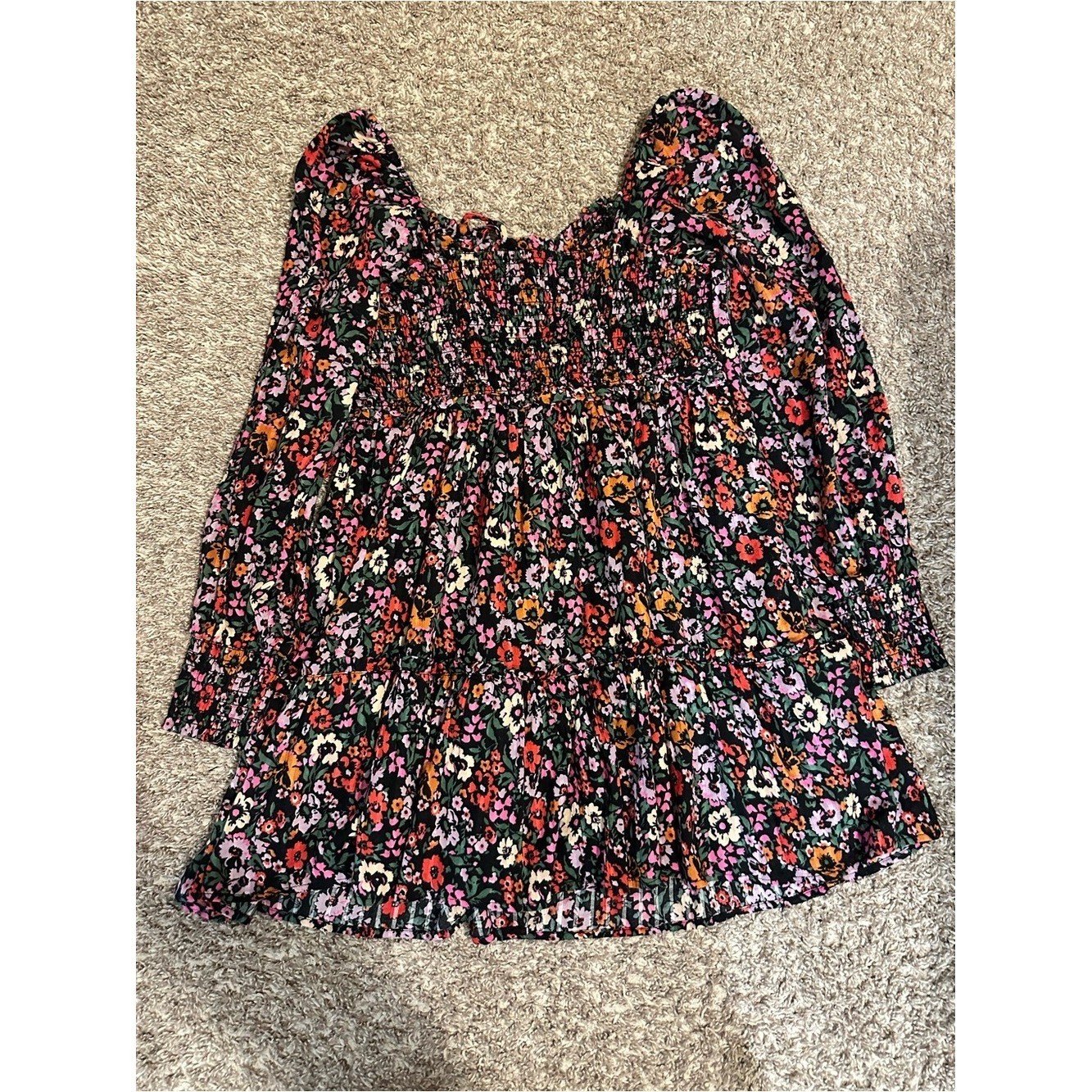 American Eagle Outfitters vintange multi Knit Dress Black, Pink, Green, Orange