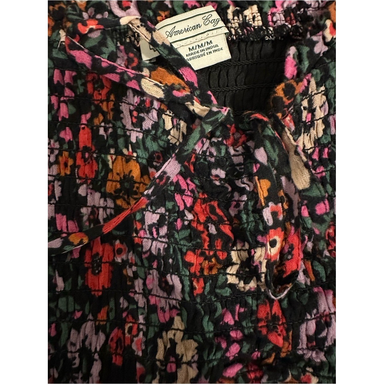 American Eagle Outfitters vintange multi Knit Dress Black, Pink, Green, Orange