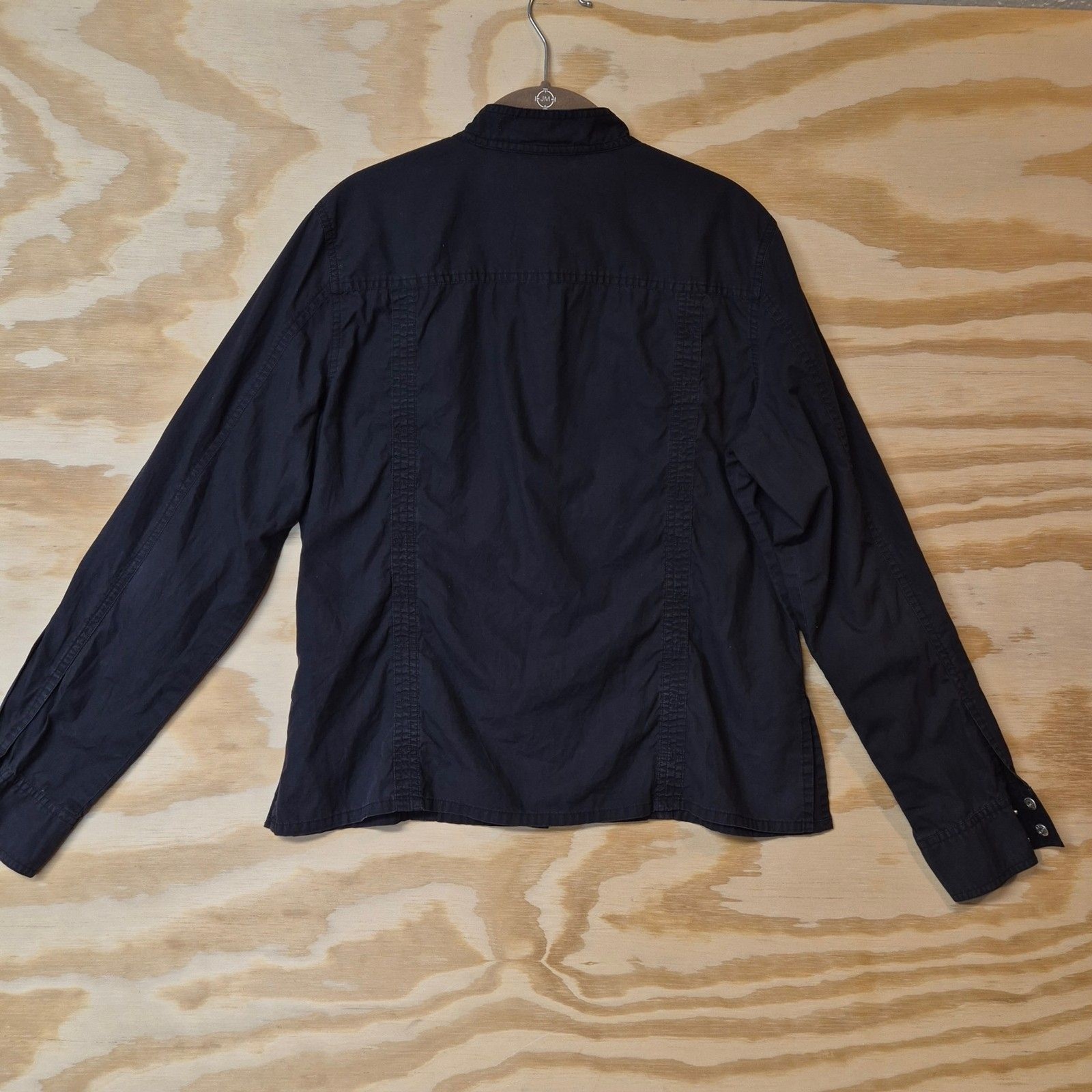 Harley-Davidson Women’s XL Black Button Up Shirt Vintage Motorcycle Utility
