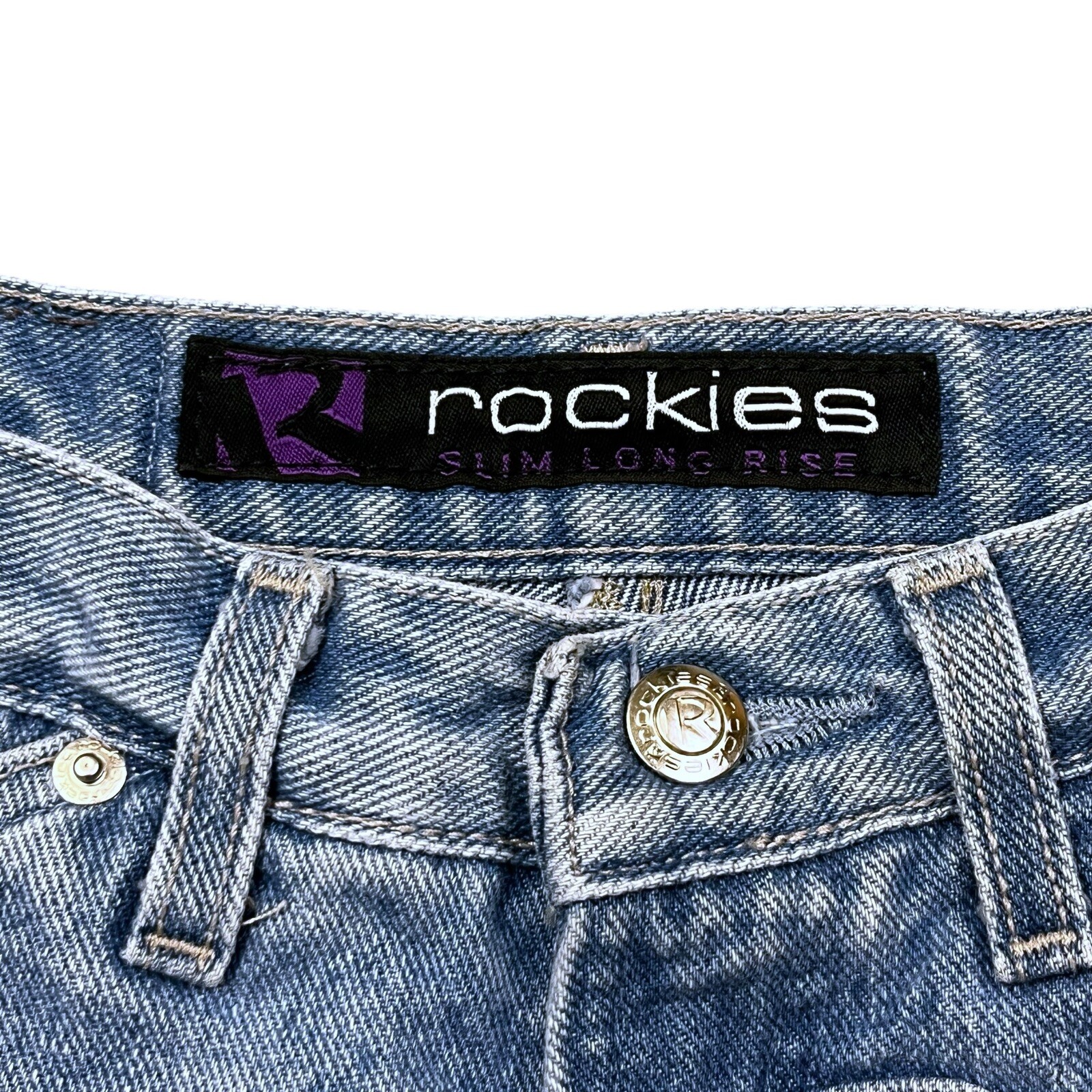 Rockies Slim Long Rise Jeans Women’s Size 9 / 10 M Cowgirl Western Wear Light