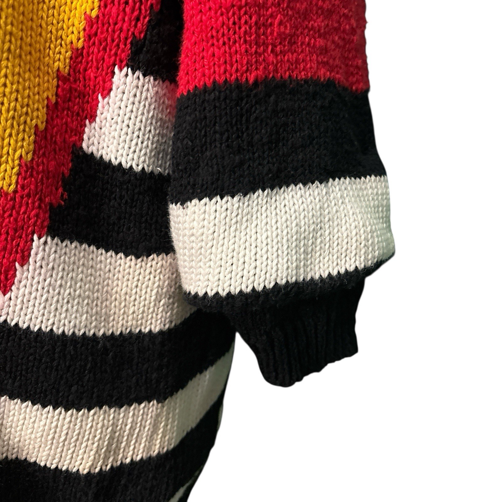 Vintage 80s/90sIB Diffusion geometric Striped Sweater