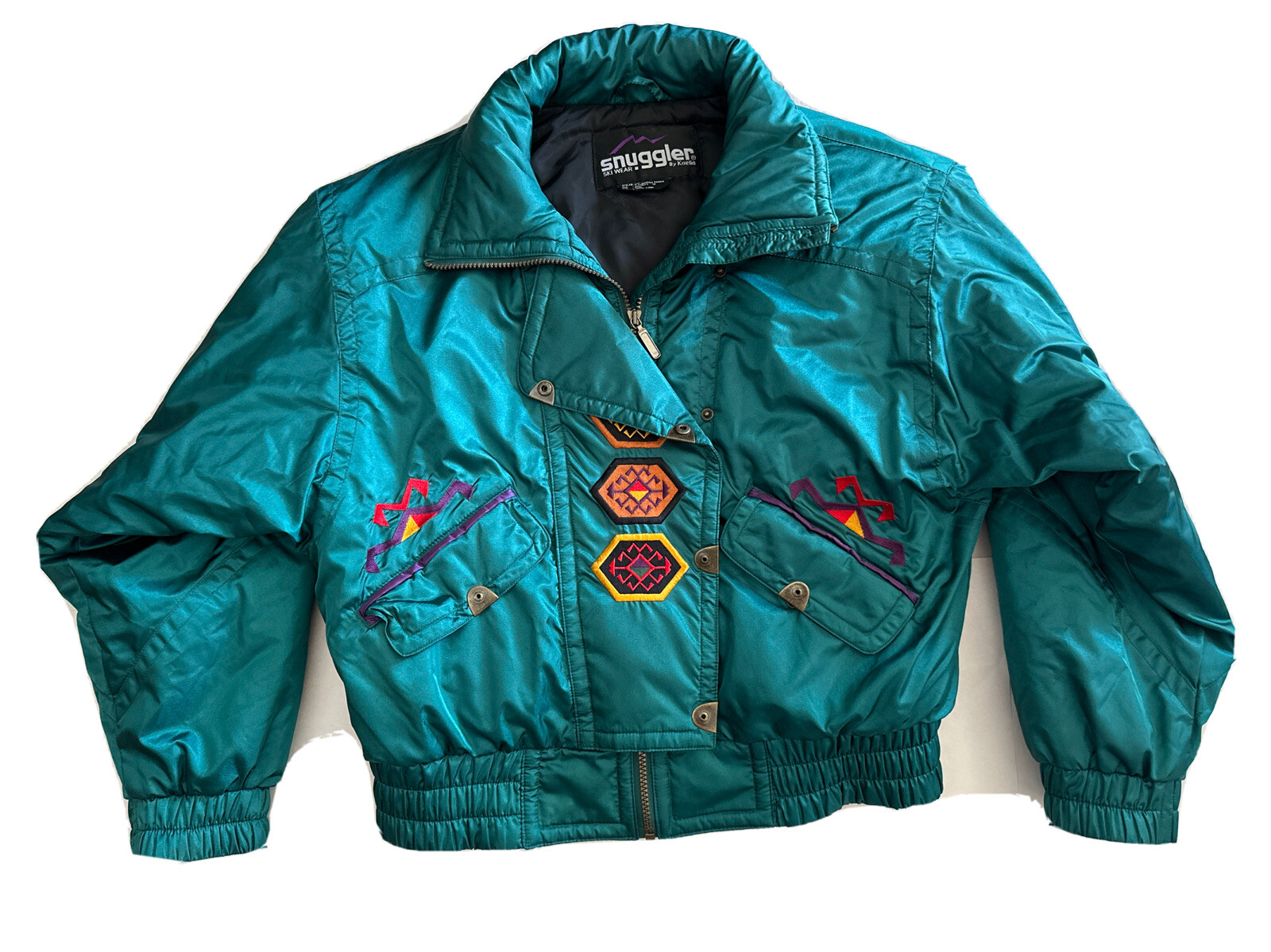 Vtg Snuggler Ski Wear by Kaelin Mariah Parka Jacket Women’s Size 10 Embroidered