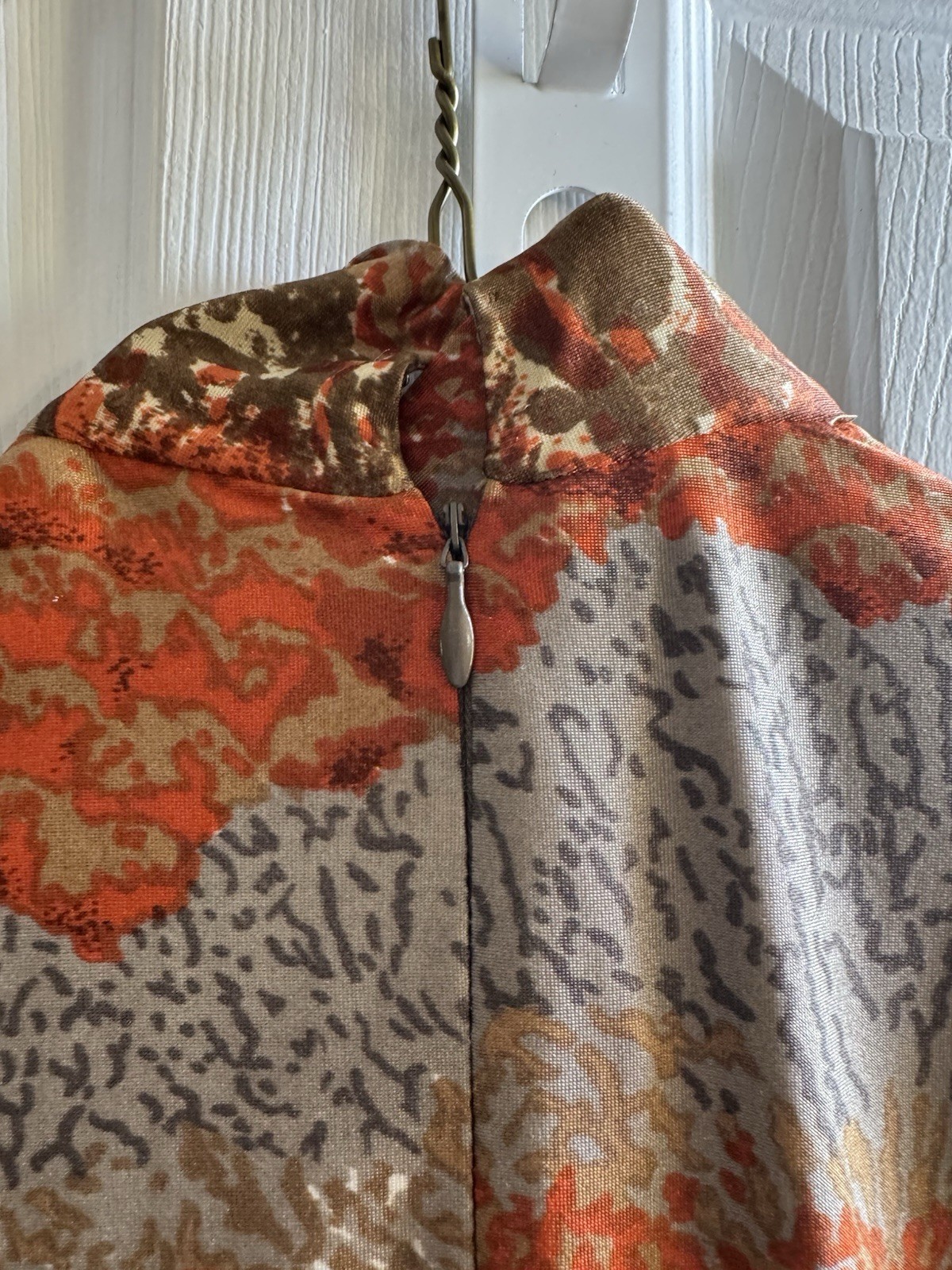 Robert-David Morton 60-70’s Psychedelic Optical Illusion Mock Neck Size 8