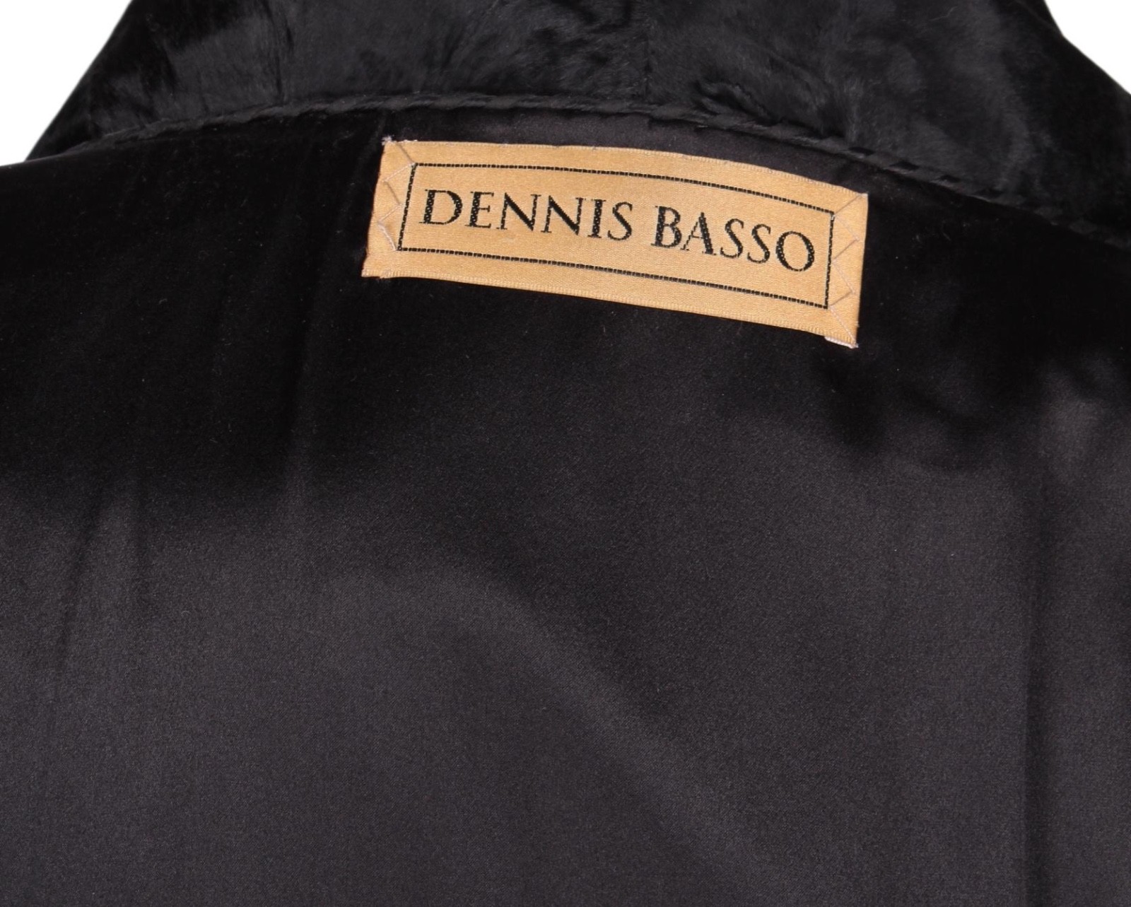 DENNIS BASSO Vintage Black Russian Broadtail Fur Coat – M/L – RET. $22k