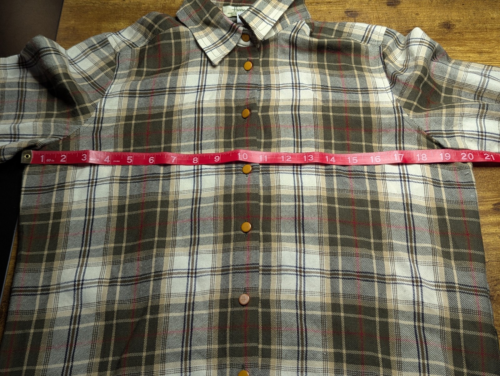 Vintage Harrod’s UK Wool Plaid Skirt Set Retro 60s 50s Academic Preppy