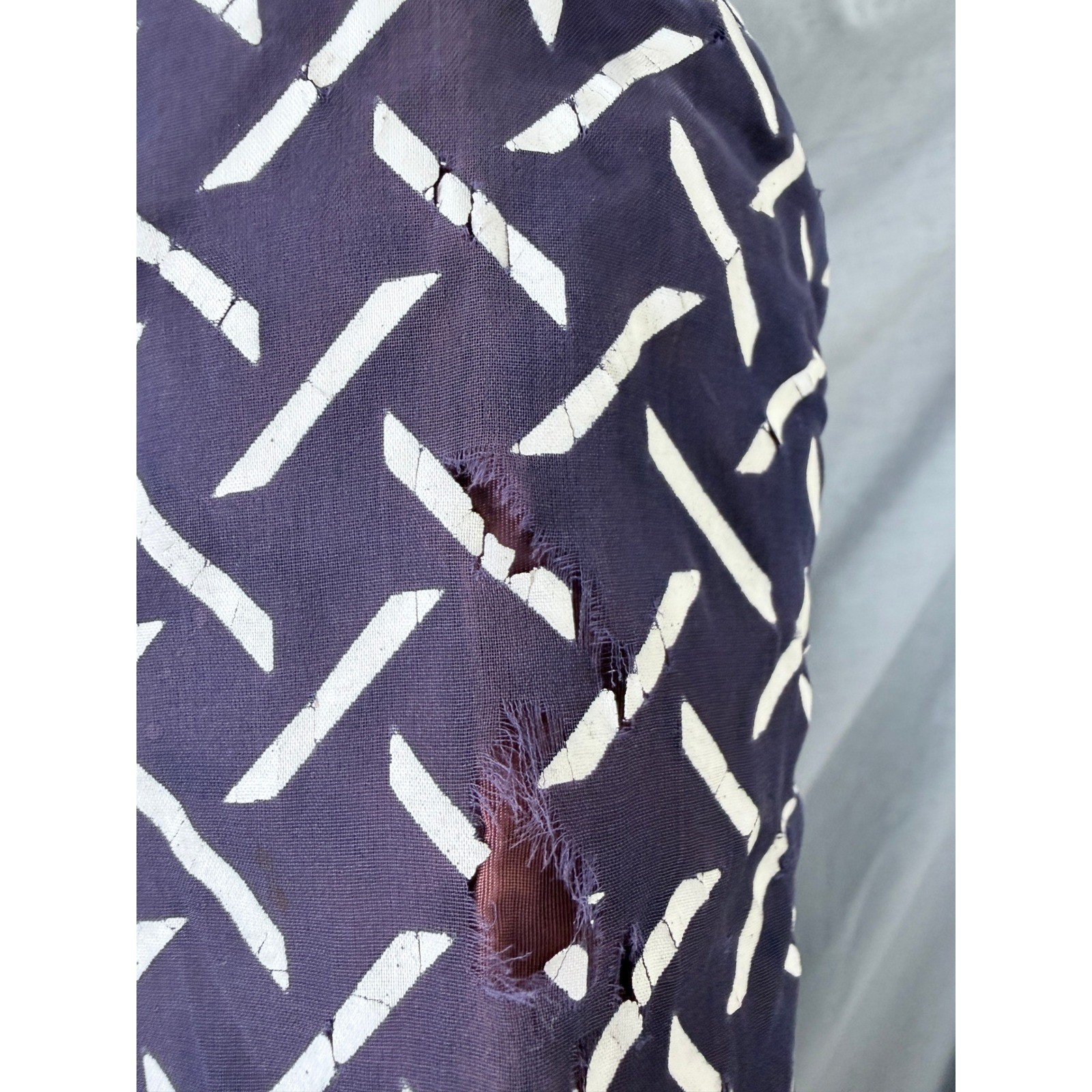 Vintage Marshall Field Young Chicago Shop Purple Geometric Fit Flare Dress AS IS