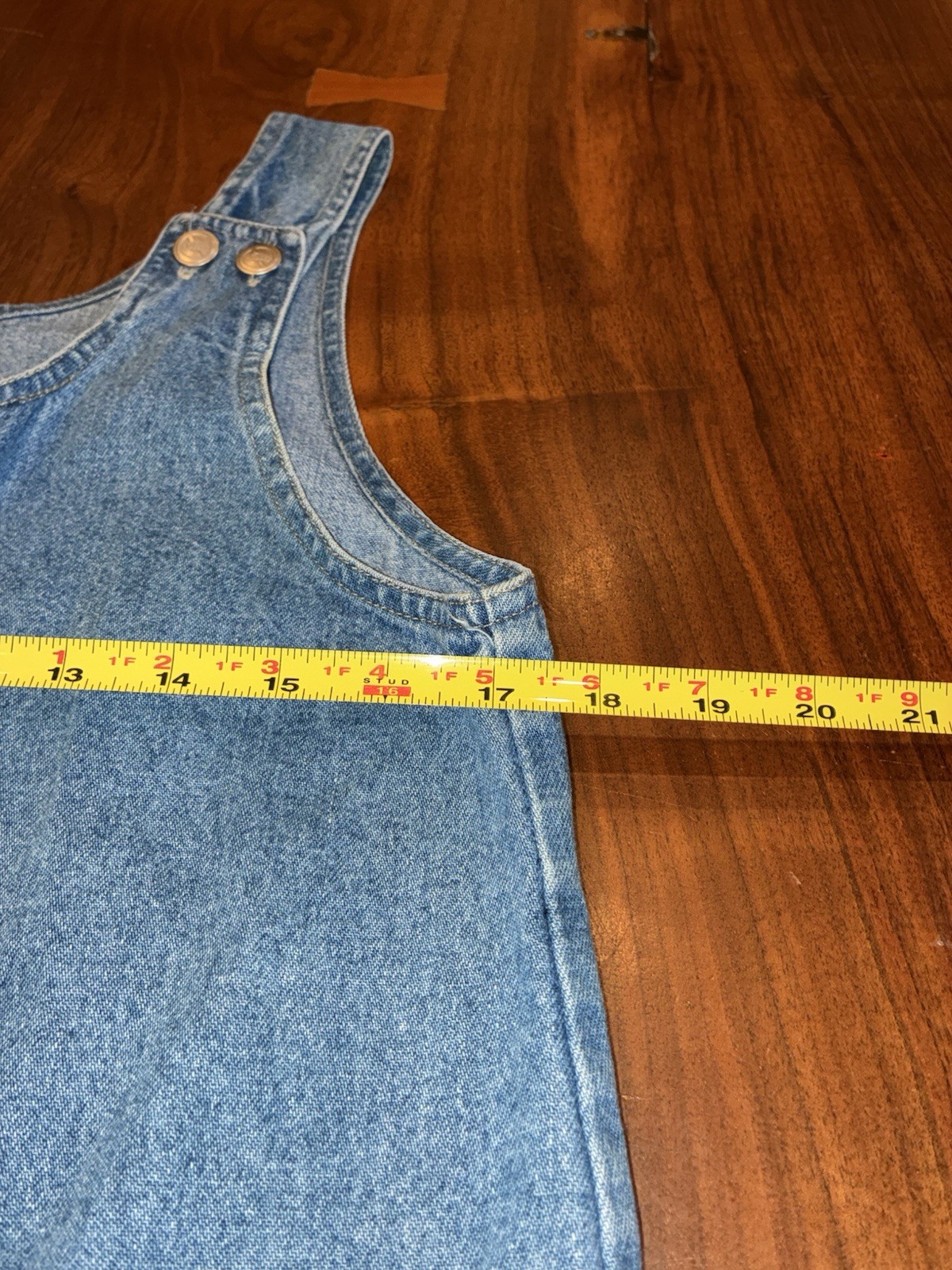 Y2K No Excuses Denim Jumper Dress Size S Blue Jean Full Zip Mini Pinafore