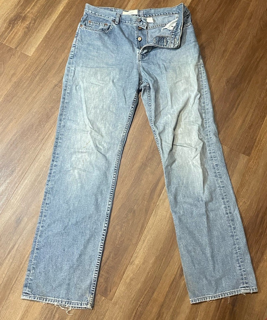 Vintage GAP Jeans 10 Loose Fit Baggy Button Fly Made In USA 90’s Grunge