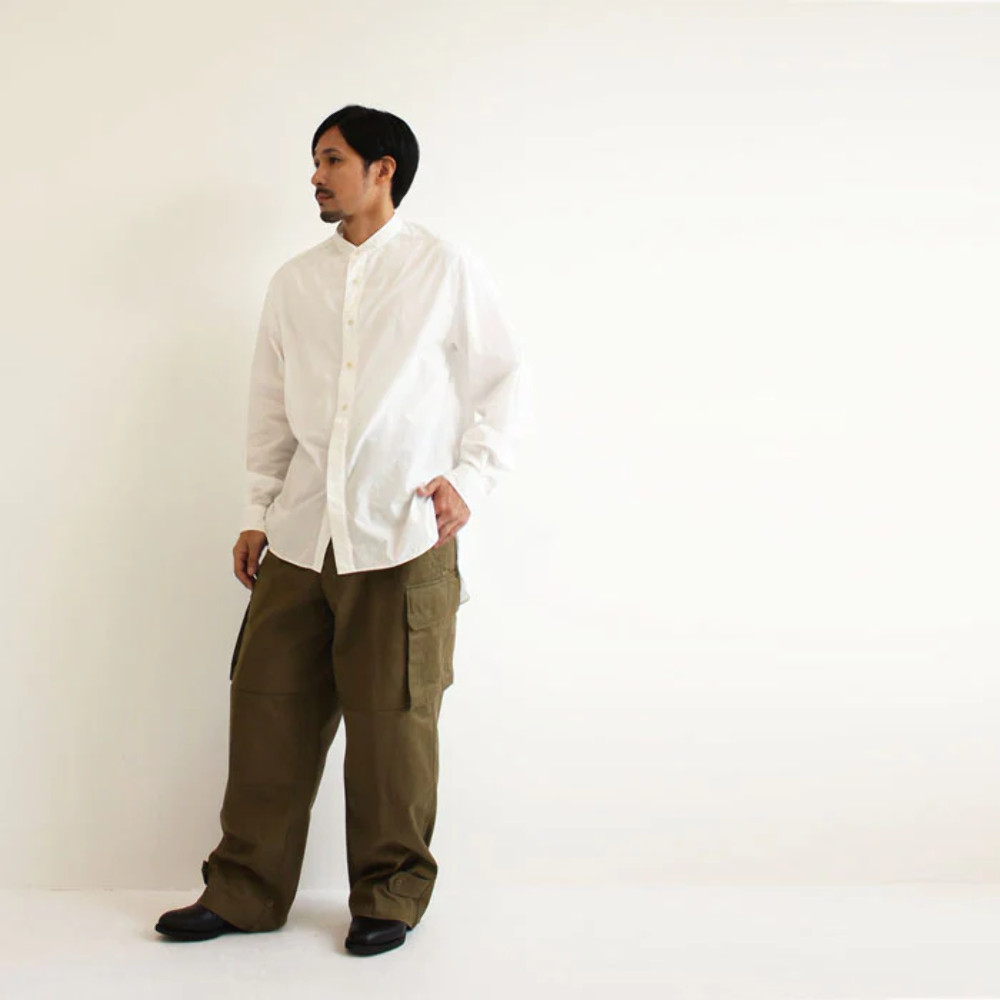 HQ MADE in JAPAN 100% Cotton BRITISH OFFICERS SHIRT MENS Relax Casual 107-109