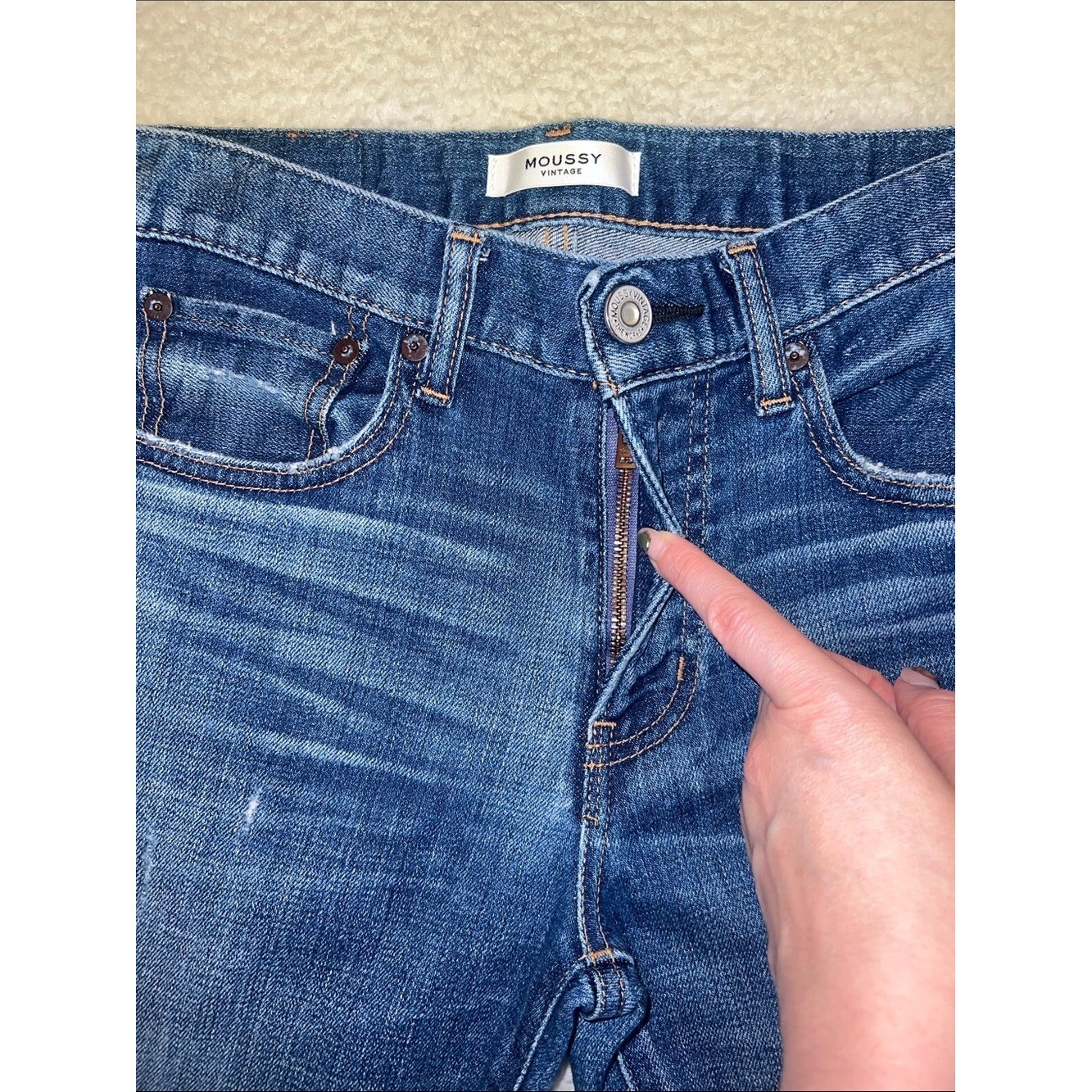 Moussy Vintage Japan Skinny Jeans 27 Medium Wash Japanese Denim Premium