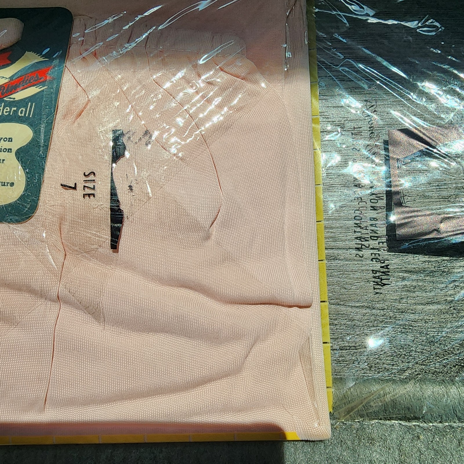 BRAND NEW Luxuray Vintage Dove Skin Undies Panty Band Leg Brief Size 7 Pink