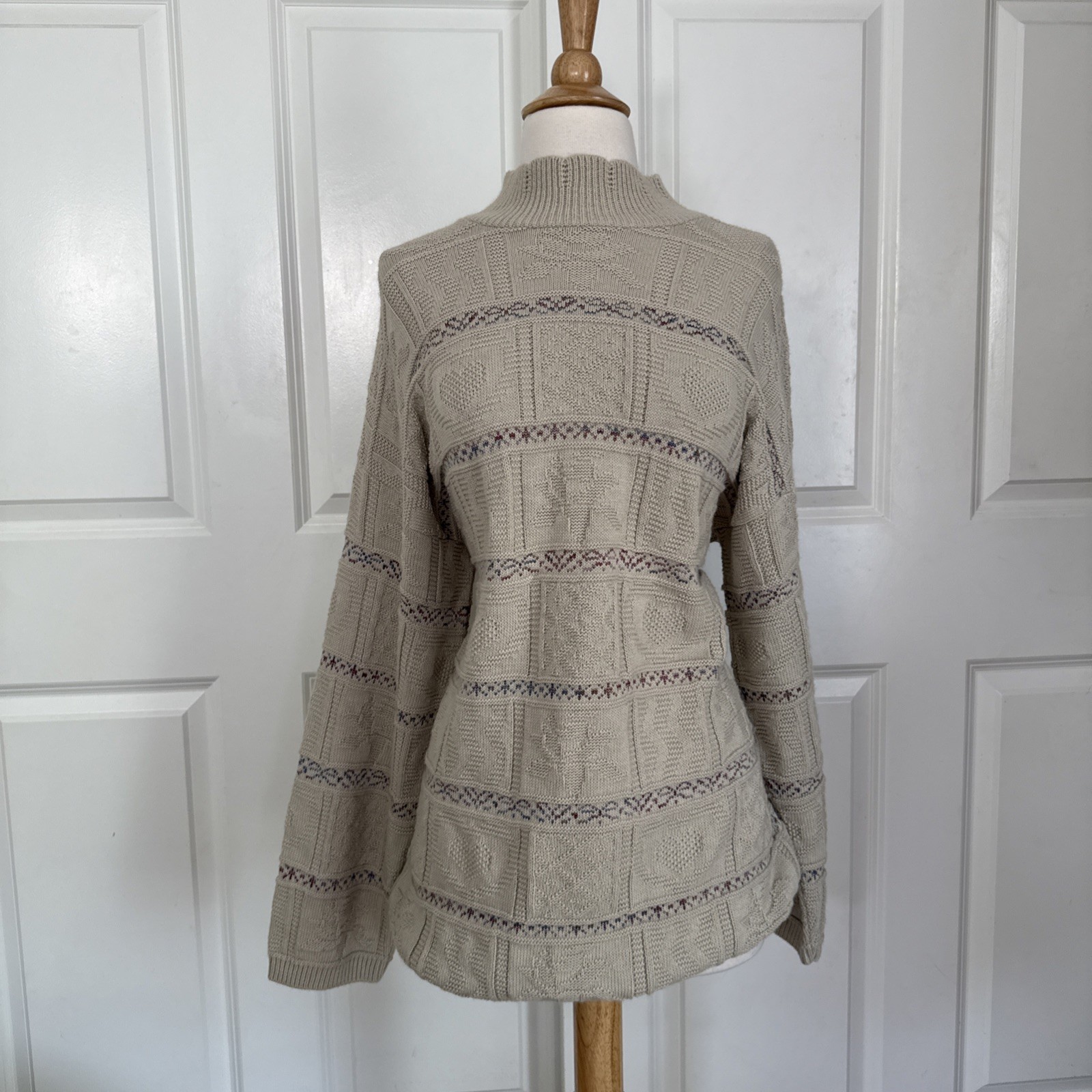 Vintage 90s Basic Edition Sweater Long Sleeve Coquette Grannycore Cottagecore S