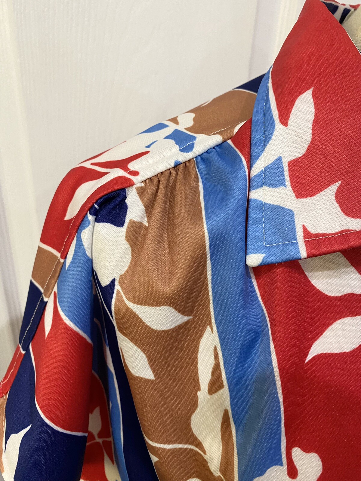 Vintage 70s 80s Copy Cats Tropical Floral Shirt 40 M/L