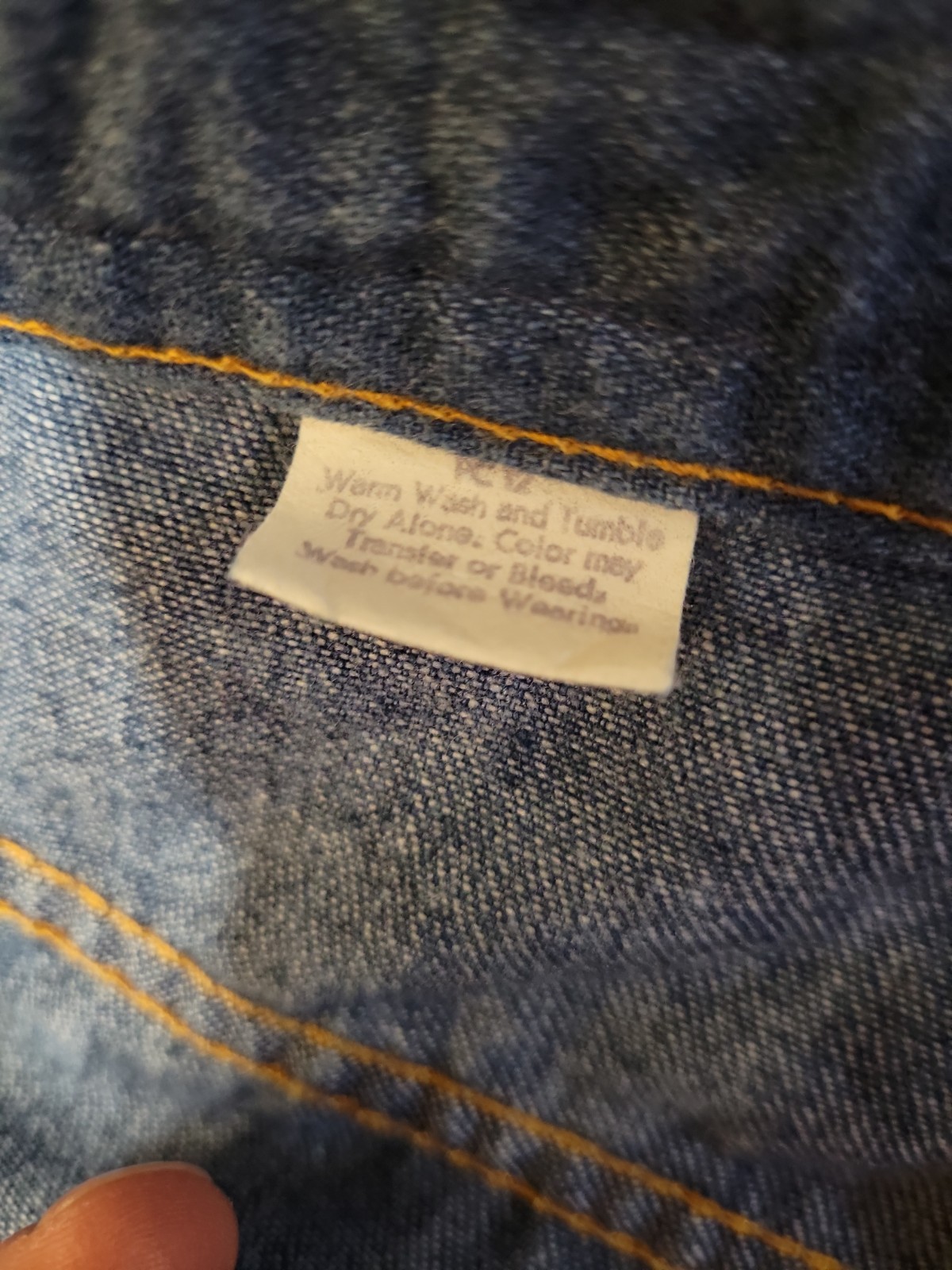 Vtg 70’s Levis Orange Tab Braided High Rise Chambray Denim Jeans Approx 29″ W