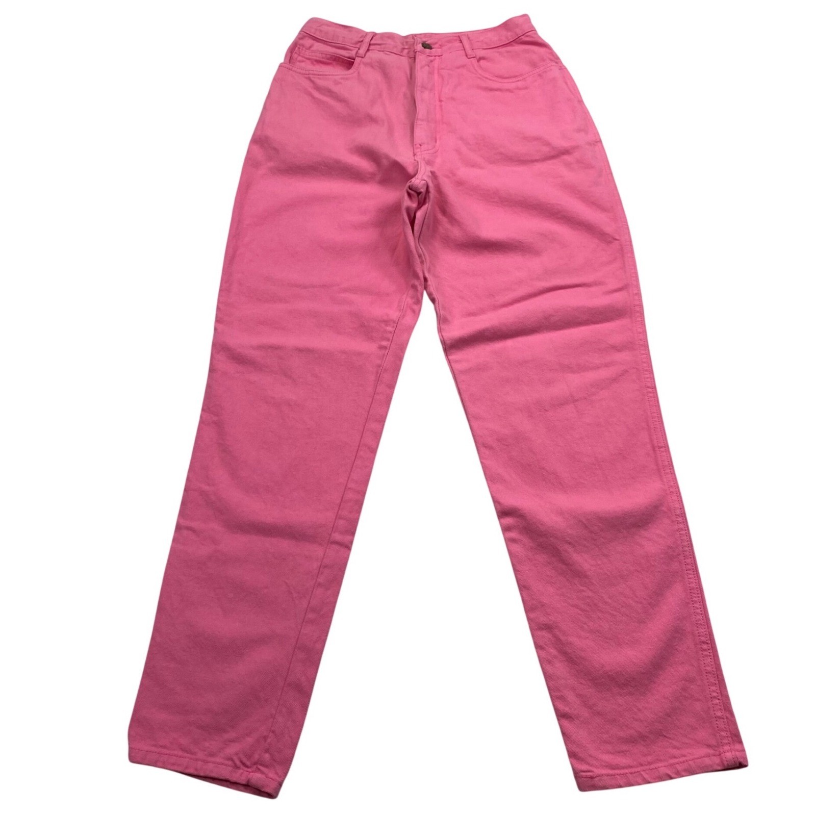 Rio Jeans Womens 11 Hot Pink Vintage High Waist Straight Leg Cotton NWT 722032