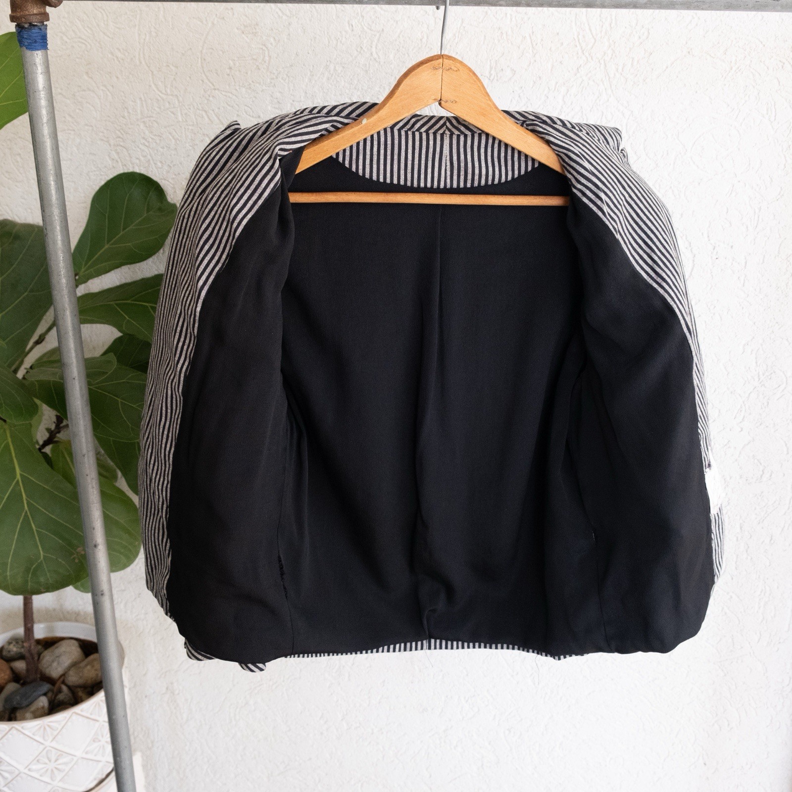 1960’s Black & White Striped Jacket Rockabilly Style