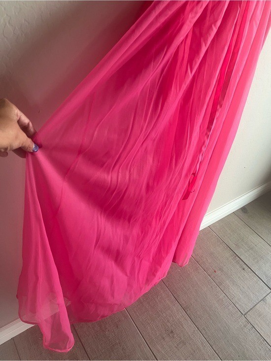 VTG 32 Vanity Fair Pink Glamour Sheer Floral Overlay Chiffon Nylon Nightgown