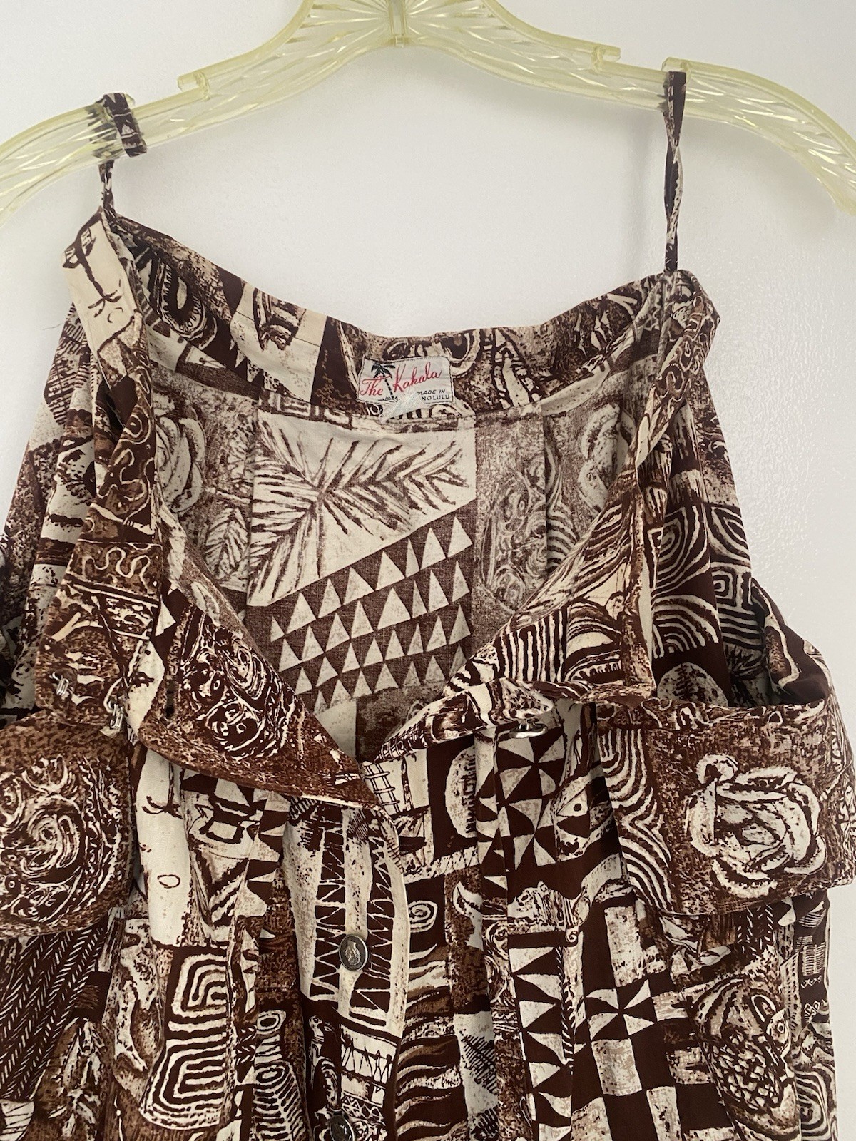 Vtg 50s 60s The Kahala Hawaiian Skirt With Pockets Made In Honolulu Hawaii